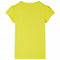 Kindershirt met kapmouwen 104 felgeel