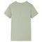 Kindershirt met korte mouwen 116 lichtkakikleurig