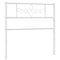 Hoofdbord 90 cm metaal wit