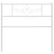 Hoofdbord 90 cm metaal wit