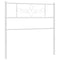 Hoofdbord 90 cm metaal wit