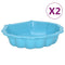 Zandbakken 2 st 77x87x21 cm kunststof blauw