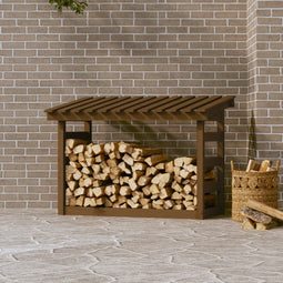 Haardhoutrek 108x64,5x78 cm massief grenenhout honingbruin