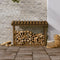 Haardhoutrek 108x64,5x78 cm massief grenenhout honingbruin