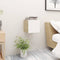 Nachtkastjes 2 st 30,5x30x30cm spaanplaat wit sonoma eikenkleur