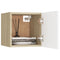 Nachtkastjes 2 st 30,5x30x30cm spaanplaat wit sonoma eikenkleur