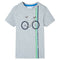 Kindershirt met korte mouwen 104 grijs
