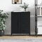 Dressoir 69,5x34x90 cm bewerkt hout zwart
