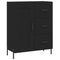 Dressoir 69,5x34x90 cm bewerkt hout zwart