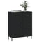 Dressoir 69,5x34x90 cm bewerkt hout zwart