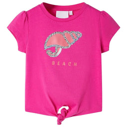 Kindershirt 92 donkerroze