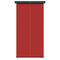 Balkonscherm 170x250 cm rood