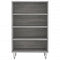 Hoge kast 57x35x90 cm bewerkt hout grijs sonoma eikenkleurig
