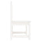Tuinbank 109 cm massief grenenhout wit