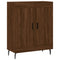 Dressoir 69,5x34x90 cm bewerkt hout bruineikenkleurig