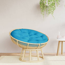 Zitkussen rond 100x11 cm oxford stof lichtblauw