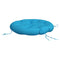 Zitkussen rond 100x11 cm oxford stof lichtblauw