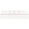 Zandbak met deksel 111x111x19,5 cm massief grenenhout wit