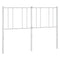 Hoofdbord 135 cm metaal wit