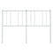Hoofdbord 135 cm metaal wit