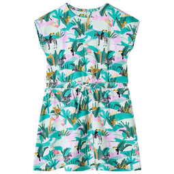 Kinderjurk 104 lichtmintkleurig