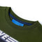 Kindershirt met lange mouwen helmprint 128 donkerkakikleurig