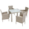 Polyrattan Tuinzitgroep Bali 5-delig Beige