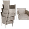 Polyrattan Tuinzitgroep Bali 5-delig Beige