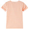 Kindershirt gestreept 104 neonoranje