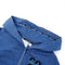 Kindervest met capuchon en rits 104 gemleerd donkerblauw