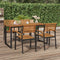 Tuintafel met U-vormige poten 160x80x75 cm massief acaciahout