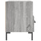 Nachtkastje 40x35x47,5 cm bewerkt hout grijs sonoma eikenkleur
