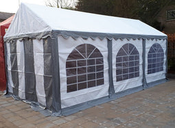 Professionele Partytent PVC 3x6x2,2 mtr in Wit-Grijs