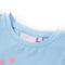 Kindershirt met ruches aan de mouwen 92 lichtblauw