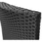 Tuinstoelen 2 stuks poly rattan zwart