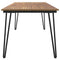 Tuintafel met haarspeldpoten 180x90x75 cm massief acaciahout
