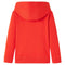Kindertrui met capuchon 140 rood