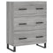 Dressoir 69,5x34x90 cm bewerkt hout grijs sonoma eikenkleurig