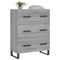 Dressoir 69,5x34x90 cm bewerkt hout grijs sonoma eikenkleurig