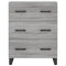 Dressoir 69,5x34x90 cm bewerkt hout grijs sonoma eikenkleurig