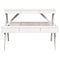 Picknicktafel 105x134x75 cm massief grenenhout wit
