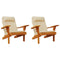 Stoelkussens 2 st Adirondack oxford stof beige