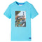 Kindershirt 116 zeeblauw