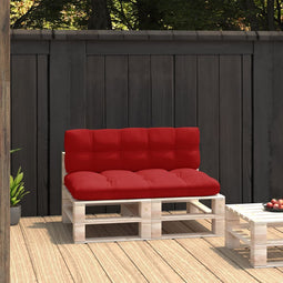 Bankkussens pallet 2 st rood