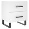 Nachtkastjes 2 st 40x35x47,5 cm bewerkt hout wit