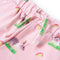 Kindershorts met trekkoord konijnenprint 104 lichtroze