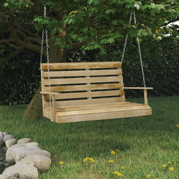 Schommelbank 110 cm gempregneerd grenenhout