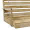 Schommelbank 110 cm gempregneerd grenenhout