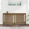 Radiatorombouw 169x19x84 cm massief grenenhout honingbruin