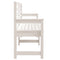 Tuinbank 159,5x48x91,5 cm massief grenenhout wit